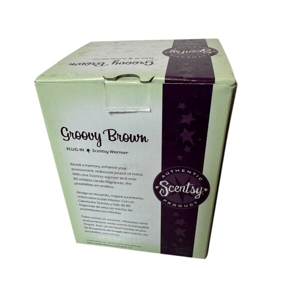 Scentsy Groovy Brown Plug-In Scented Warmer - Picture 8 of 8